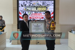 Polres Pasuruan Dapatkan Penghargaan "PRESISI AWARDS" Dari Lemkapi