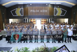 Kaops NCS Polri Beri Arahan Jelang Pilkada di Polda Aceh: Junjung Tinggi Persatuan dan Kesatuan Bangsa