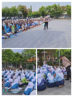Kapolsek Klangenan Edukasi 640 Siswa SMKN 1 Jamblang Tentang Bahaya Narkoba dan Tertib Berlalu Lintas
