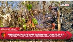 Polisi Bersama TNI dan Relawan Berhasil Padamkan Kebakaran di Gunung Liliran Ngawi