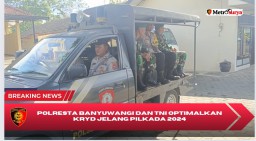 Sinergitas Polresta Banyuwangi dan TNI Optimalkan KRYD Jelang Tahapan Pilkada Serentak 2024