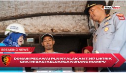 Rayakan HUT RI Ke-79, Donasi Pegawai PLN Nyalakan 7.357 Listrik Gratis bagi Keluarga Kurang Mampu