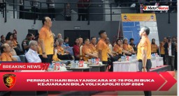Peringati hari Bhayangkara ke-78 Polri Buka Kejuaraan Bola Voli Kapolri Cup 2024
