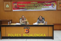 Wakapolres Majalengka Sambut Tim Binteknis Pengelolaan Anggaran