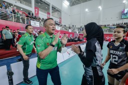 Kalahkan Jakarta 3-1, Tim Voli Putri Jatim Pastikan Tempat di Final PON XXI Medan