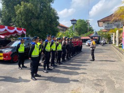 Polda Bali Kerahkan 786 Personel Amankan Pengumuman Penetapan Paslon Gubernur / Wakil Gubernur Bal