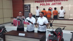 Polda Jatim Berhasil Ungkap Kasus Pencurian Kendaraan Bermotor Di Jember , 2 Pelaku Berhasil Diamankan.