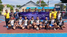 Satlantas Polres Majalengka Gelar Pertandingan Bola Voli Antar Instansi dalam Rangka Hari Lalu Lintas Bhayangkara ke-69