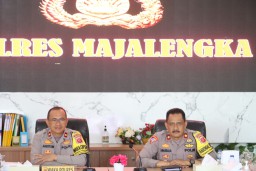 Wakapolres Majalengka Hadiri Vicon Taklimat Akhir Audit Kinerja Itwasum Polri 2024