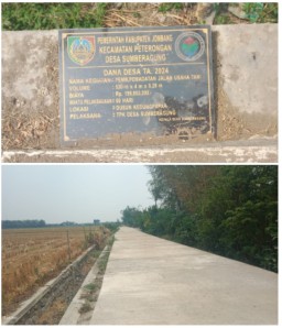 Janggal!!..Insfrastruktur di Desa Sumberagung Kabupaten Jombang