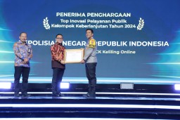 Inovasi Berkelanjutan Polresta Sidoarjo Sabet Penghargaan Top Pelayanan Publik 2024