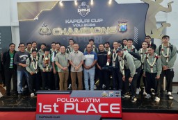 Tim Voli Putra Putri Polda Jatim Raih Juara Kapolri Cup 2024 Jadi Kado Terindah di HUT Jawa Timur ke