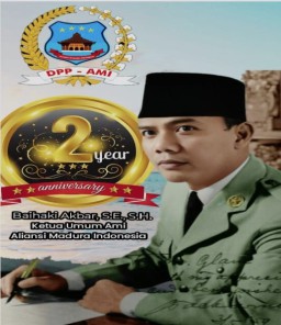 Pemimpin Redaksi Metrosurya.com Ucapkan Selamat Hari Jadi Aliansi Madura Indonesia (AMI) Ke-2 Tahun