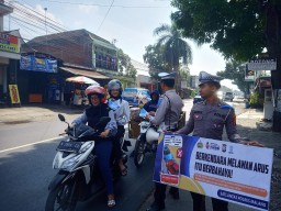 Polres Malang Bersama Forkopimda Gencar Sosialisasikan Keselamatan Berlalulintas
