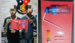 Polsek Krembangan Amankan Dua Pria di Sawah Pulo SR saat Asyik Nyabu dalam Kamar