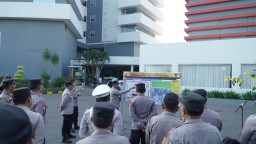 Polres Cirebon Kota Gelar Apel Pra Tugas Pengamanan Debat Terbuka Pilbup Cirebon 2024