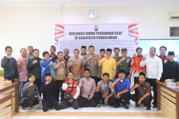 Harkamtibmas Pilkada 2024 Perguruan Silat Gelar Ikrar Kesepakatan dan Komitmen Damai