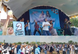 Ribuan Warga Ikut Ramaikan Senam Sehat Kampenye Riang "HARMONIS"