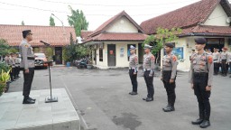 Polres Cirebon Kota Gelar Upacara Penerimaan Latja Siswa Diktukba Polri Gel. II Tahun 2024