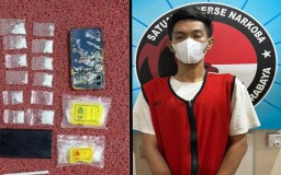 Polisi Amankan Pengedar Sabu 10,9 Gram di Sidoarjo