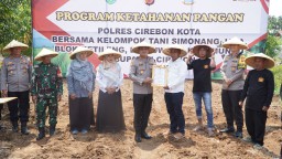 Polres Cirebon Kota dan Kelompok Tani Simonang Jaya Gelar Program Ketahanan Pangan