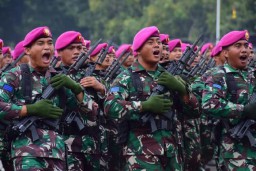 HUT Ke-79 Korps Marinir, Ini Harapan Menhan Sjafrie untuk Prajurit ‘Hantu Laut’