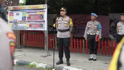 Apel Pratugas Pengamanan Debat Terbuka Pilgub Jabar 2024 di Cirebon