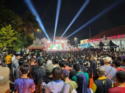 Polres Pasuruan Kota Gelar Nobar Timnas Indonesia Vs Saudi Arabia