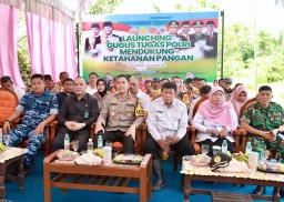 Wujudkan Ketahanan Pangan, Polres Jombang Bersama Forkopimda Tanam Jagung di Kecamatan Tembelang