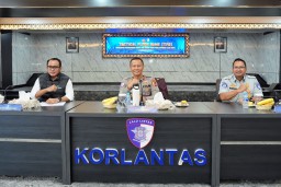 Lanjutkan TFG Polda Lampung - Polda Bali , Korlantas Gelar Tactical Floor Game