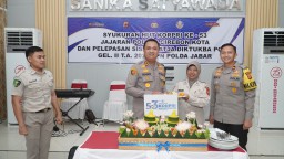 Polres Cirebon Kota Gelar Syukuran HUT KORPRI ke-53 dan Pelepasan Siswa Latja Diktukba Polri