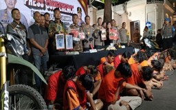 Polrestabes Surabaya Amankan 19 Pelaku Curanmor, Para Korban Beri Apresiasi