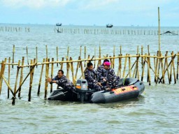 TNI AL BERSAMA MASYARAKAT PESISIR BONGKAR PAGAR LAUT SEPANJANG 30 KM DI TANGERANG