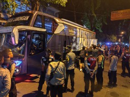 Polres Lamongan Siagakan Petugas untuk Antisipasi Kepulangan Suporter