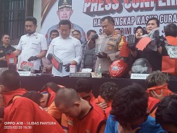 Polrestabes Surabaya Ungkap 70 Kasus Curanmor, 42 Pelaku Diamankan