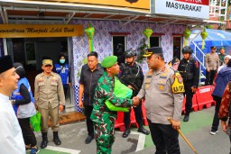 Kapolres Pelabuhan Tanjung Perak Bersama Forkopimda Surabaya Cek Kesiapan Pos Pengamanan Idul Fitri 1446 H