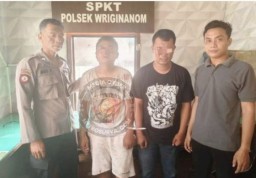 Gasak HP di Kios Seblak Wringinanom, Dua Pemuda Babak Belur Diamuk Masa.
