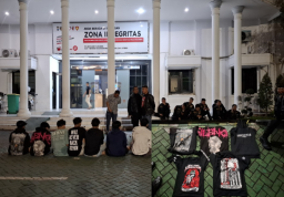 Diduga Akan Tawuran Kelompok Pemuda Diamankan Polrestabes Surabaya
