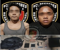Polisi Ringkus Dua Pelaku Spesialis Pembobol Minimarket di Gayungsari Surabaya 
