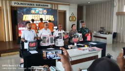 Polrestabes Surabaya Tangkap Empat Pelaku Penganiayaan dan Perusakan Mobil Usai Anniversary Persebaya