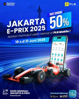 Dengan Semangat Hari Lahir Pancasila, PLN Kasih Diskon Tiket Masuk 50% di Jakarta E-Prix 2025