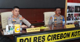 Kapolres Cirebon Kota Ikuti Zoom Meeting Serah Terima Taruna Akpol Latja Batalyon Ksatriya Hawin Saswahita