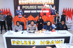 Polres Ngawi Berhasil Ungkap Upaya Penjualan Ilegal 17,8 Ton Pupuk Bersubsidi