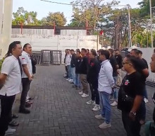 120 Massa Ormas Yakusa Laskar Garuda dan LSM Harimau Pati Kawal Sidang Tipikor Semarang