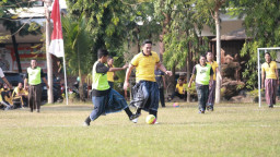 Meriahkan HUT RI Ke-81, Polres Jombang Gelar Turnamen Mini Soccer Bersarung