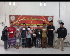 Padatnya Acara kegiatan Tidak menurunkan semangat menebar Kebaikan dengan Santunan Anak Yatim,piatu 