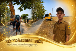 Anggota Yakuza Sekaligus Perangkat Desa Godo, Sapil Buktikan Kepedulian dengan Bangun Infrastruktur Jalan Dengan Dana Pr
