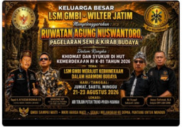 Ruwatan Agung Nuswantoro GMBI Jawa Timur Gelar Pagelaran Seni & Kirab Budaya di Pasuruan Peringati HUT RI ke-81
