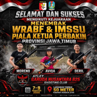 GANAS 825 SC Lepas Tiga Atlet Tampil di Kejuaraan Menembak WRABF & IMSSU Piala Ketua Perbakin Jatim 2026