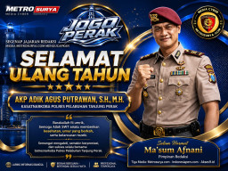 Jajaran Redaksi Metrosurya Ucapkan Selamat Ulang Tahun AKP Adik Agus Putrawan, Tetap Berdedikasi dalam Pengabdian Polri